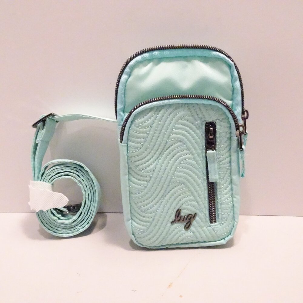 Lug Pitter Patter Matte Luxe VL Belt Bag/Mini Crossbody Aquamarine Blue EUC